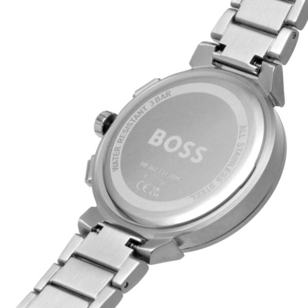 Hugo Boss Women's Chronograph Silver Stainless Steel Gold Dial Watch - 1502676