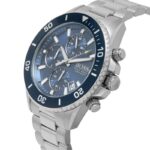 Hugo Boss Mens Quartz Silver Stainless Steel Blue Dial 46mm Watch - 1513907