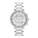 Michael Kors Womens Quartz Stainless Steel Silver Dial 39mm Watch - Mk5353