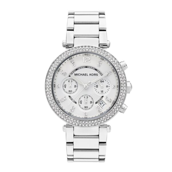 Michael Kors Womens Quartz Stainless Steel Silver Dial 39mm Watch - Mk5353