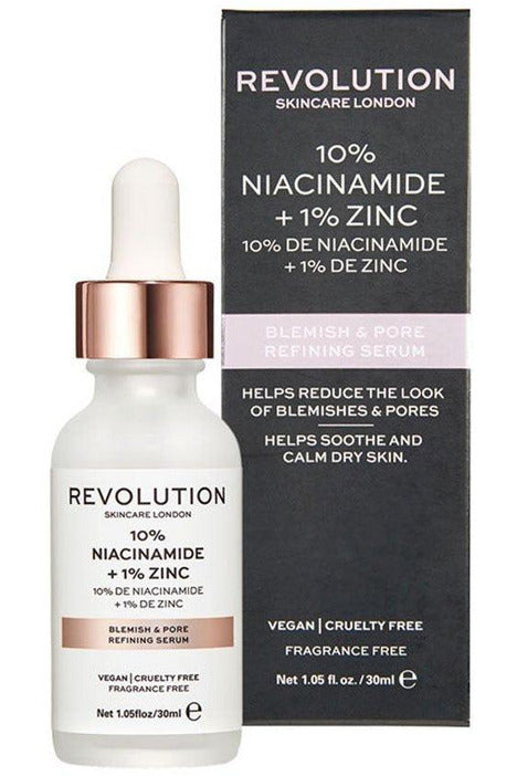 Revolution Skincare 10% Niacinamide 1% Zinc Blemish & Pore Refining Serum - 30ml