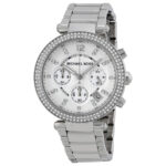 Michael Kors Womens Quartz Stainless Steel Silver Dial 39mm Watch - Mk5353