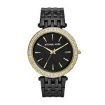 Michael Kors Womens Quartz Stainless Steel Black Dial 37mm Watch - Mk3322