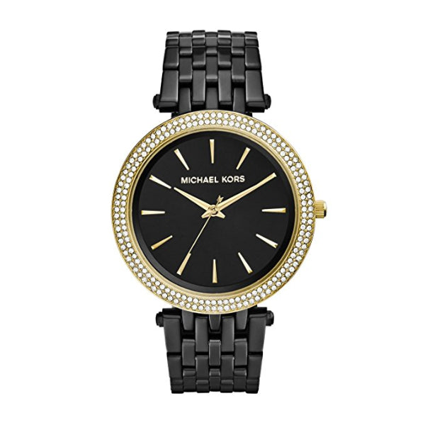 Michael Kors Womens Quartz Stainless Steel Black Dial 37mm Watch - Mk3322