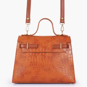 Sienna Crocodile Cross Body Bag With Top Handle - Sienna