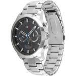 Tommy Hilfiger Men's Quartz Silver Stainless Steel Grey Dial 46mm Watch 1791794