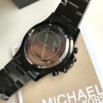 Michael Kors Mens Stainless Steel Black Dial 45mm Watch - Mk8257