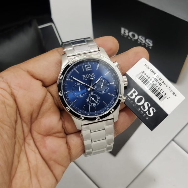 Hugo Boss Mens Chronograph Quartz Talent Stainless Steel Blue Dial 42mm Watch - 1513582