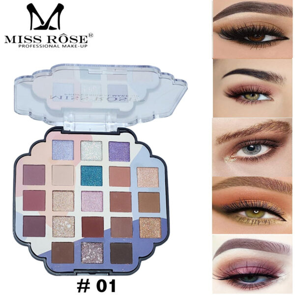 Missrose 21 Color Eyeshadow Palette Highly Pigmented For Party Glitter Palette