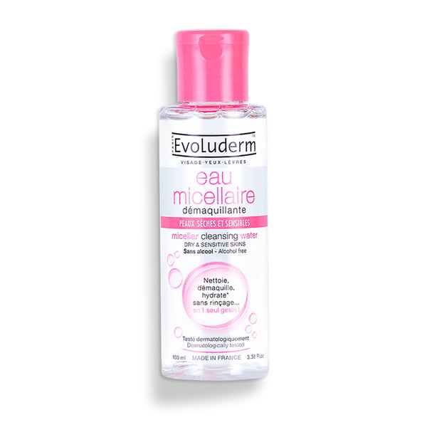 Evoluderm Micellar Cleansing Water Dry & Sensitive Skins - 100ml