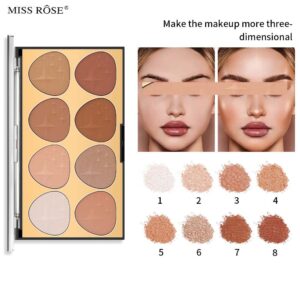 Miss Rose Fashion Contouring Powder Wide Application Brighten Exquisite Face