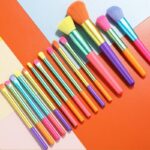 15 Pcs Colourful Make Up Brush Gift Set