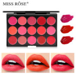 Miss Rose 15 Colors Matte Long Lasting Waterproof Nourishing Lip Cream Palette 20 - Gm