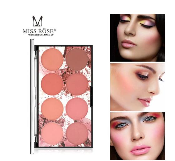 Miss Rose 8 Colors Blush KIt For Women 28 - Gm