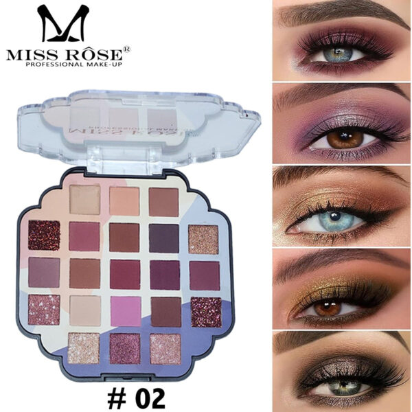 Missrose 21 Color Eyeshadow Palette Highly Pigmented For Party Glitter Palette