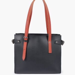 Satchel Tote Bag - Black