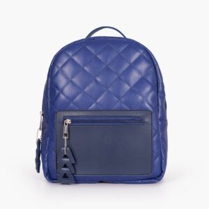 Mini Backpack - Blue Quilted