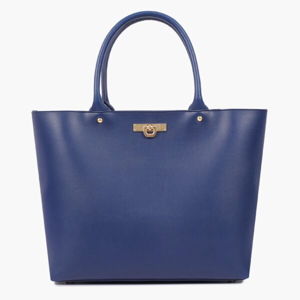 Zipper Tote Bag - Blue