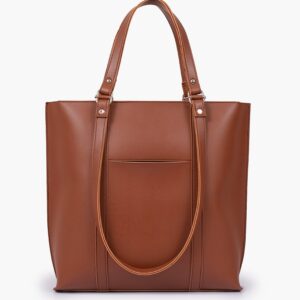 Double Handle Tote Bag - Brown