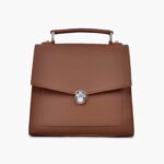 Push Lock Messenger Bag - Brown