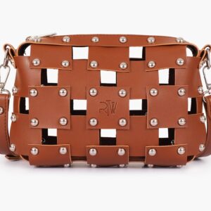 Rivet Cross Body Bag - Brown