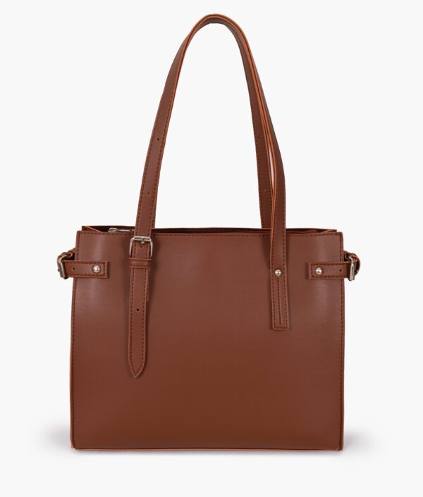 Satchel Tote Bag - Brown