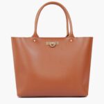 Zipper Tote Bag - Brown