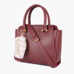 Classic Mini Top Handle Bag - Burgundy