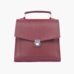 Push Lock Messenger Bag - Burgundy