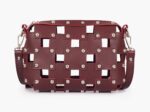 Rivet Cross Body Bag - Burgundy