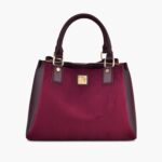 Suede Mini Bag - Burgundy