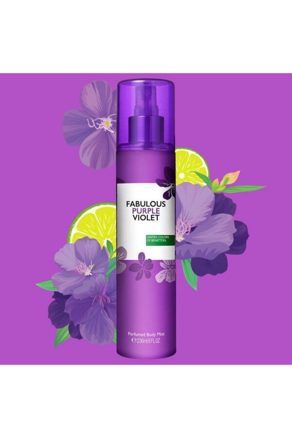 Benetton Body Mist Fabulous Purple Violet - 236ml