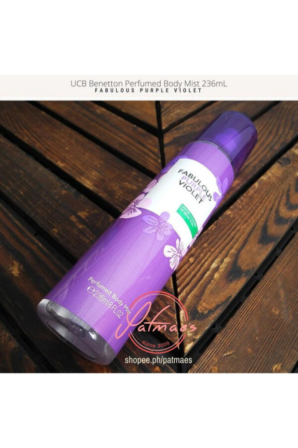 Benetton Body Mist Fabulous Purple Violet - 236ml