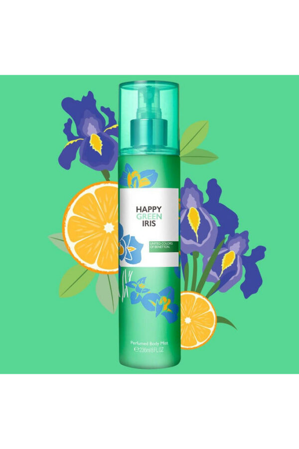 Benetton Body Mist Happy Green Iris - 236ml