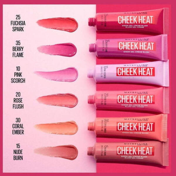 Maybelline Cheek Heat Pack of 2 - Coral Ember