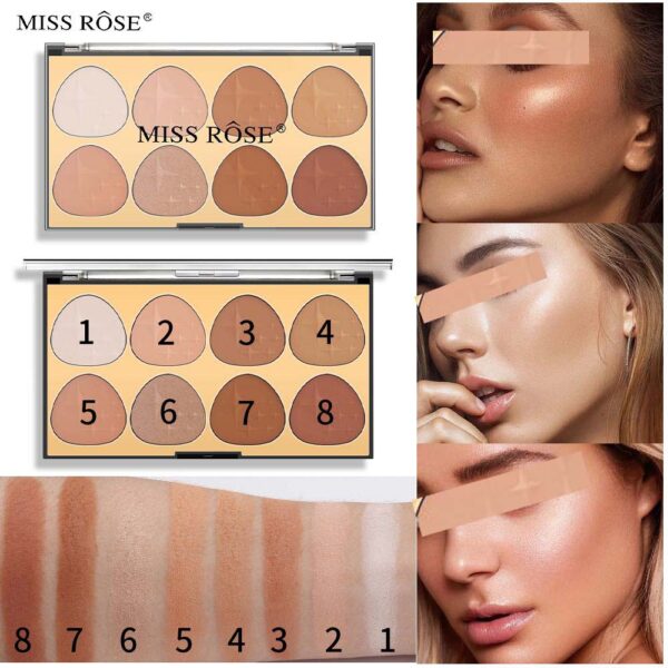 Miss Rose Fashion Contouring Powder Wide Application Brighten Exquisite Face