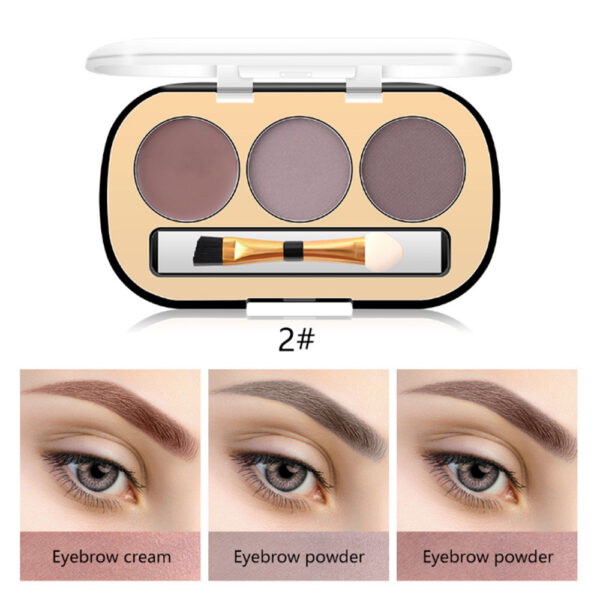 Miss Rose 3 Color Long Lasting Waterproof Eyebrow Powder