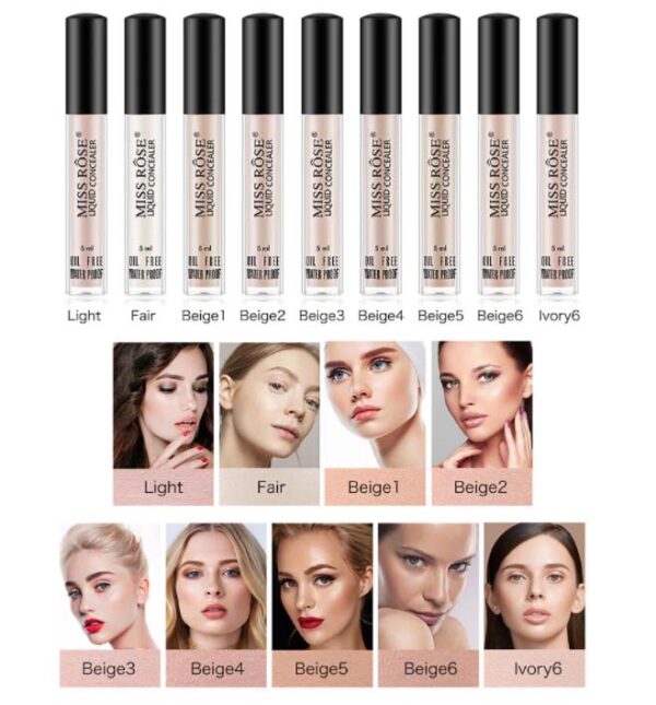 Miss Rose Oil Free Waterproof Liquid Concealer 5 - Ml