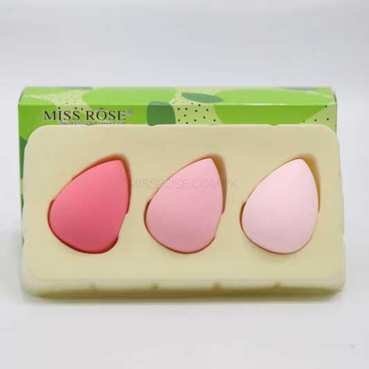 Miss Rose Pack of 3 Beauty Blender Makeup Sponge