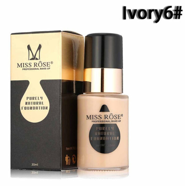 Miss Rose Waterproof Moisturizing Oil Free Full Coverage Deep Whitener Liquid Foundation 30 - Ml