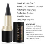 Miss Rose Waterproof Long Lasting Gel Stick Black Eyeliner