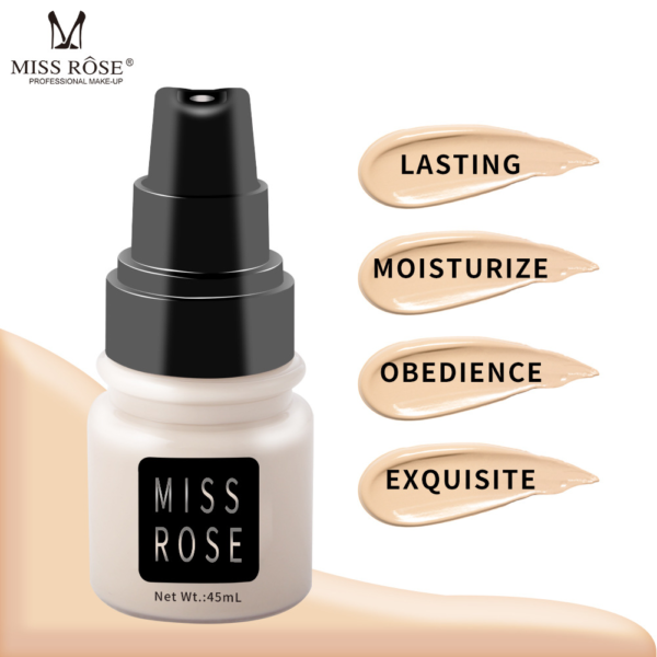 Miss Rose Concealer Liquid Foundation Matte Oil Control Isolation Foundation Cream Moisturizing Sweat Proof And Lasting 45 - Ml