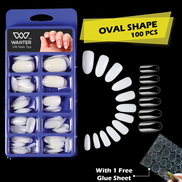 100pcs Fake Acrylic Nail Tips