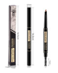 Miss Rose 2 in 1 Double Head Long Lasting Waterproof Eye Brow Pencil & Brush