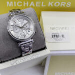 Michael Kors Womens Quartz Stainless Steel Silver Dial 47mm Watch - Mk6575