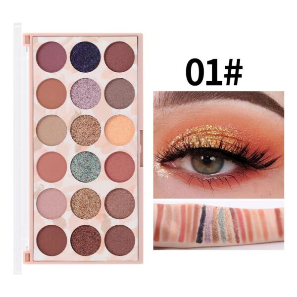 Miss Rose Useful Delicate Highly Pigmented Beauty Sequins Eyeshadow Palette For Party Glitter