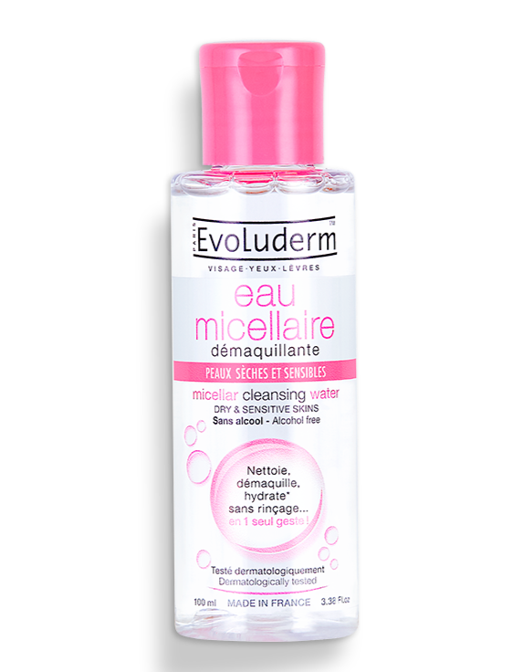 Evoluderm Micellar Cleansing Water Dry & Sensitive Skins - 100ml