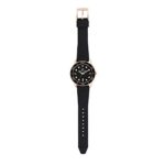 Michael Kors Womens Quartz Runway Silicone Strap Black Dial 40mm Watch - Mk6852