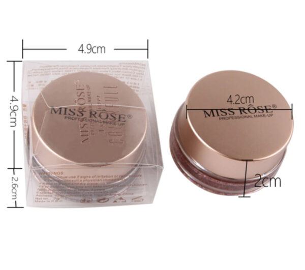 Miss Rose Glitter Metallic Shimmer Pearl Colorful Glitter Highlighter Cream