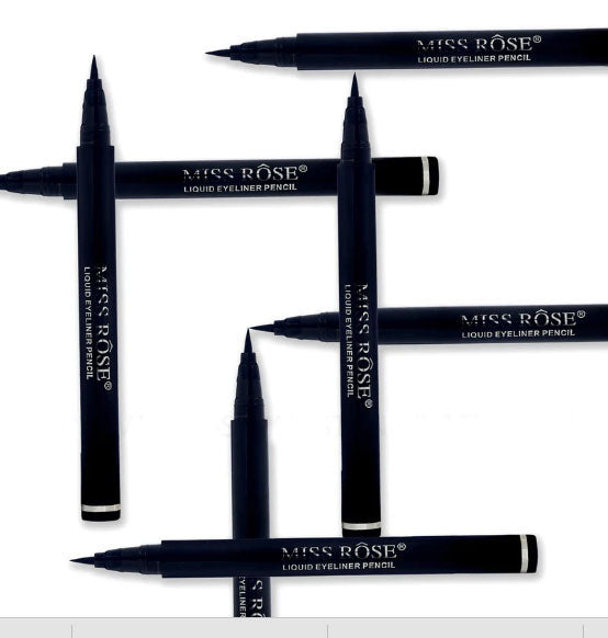 Miss Rose Graceful Glam Black Liquid Eyeliner